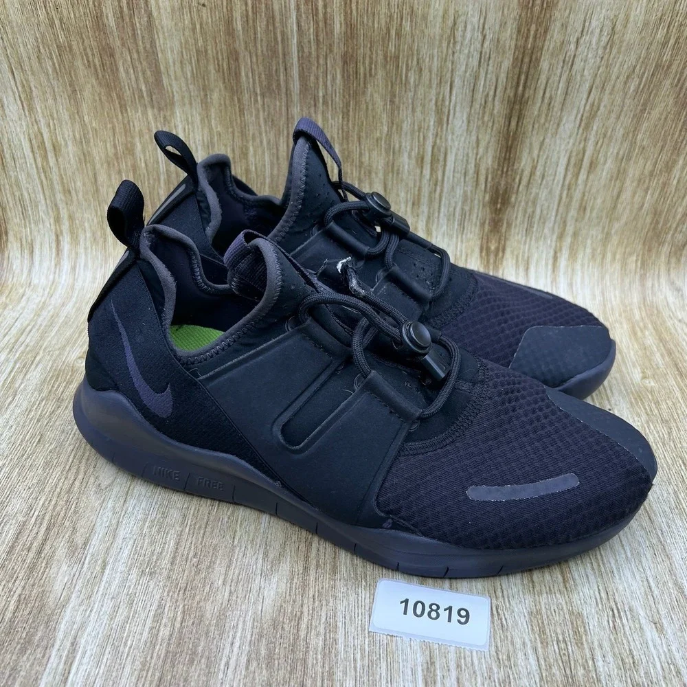 Nike Free RN Commuter 2018 Men's Size 11.5 Black Running Shoes AA1620-002